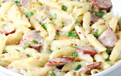 Smoked Sausage Alfredo Bake