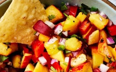 Quick Peach Salsa