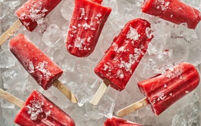 Strawberry Popsicles