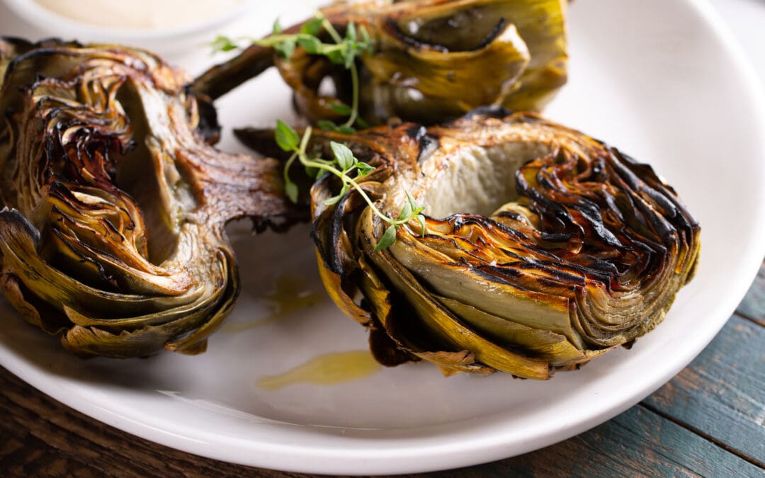Roasted Artichokes + Sauce