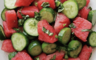 Watermelon Cucumber Salad