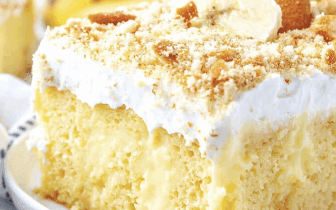 Banana Pudding Poke Cake