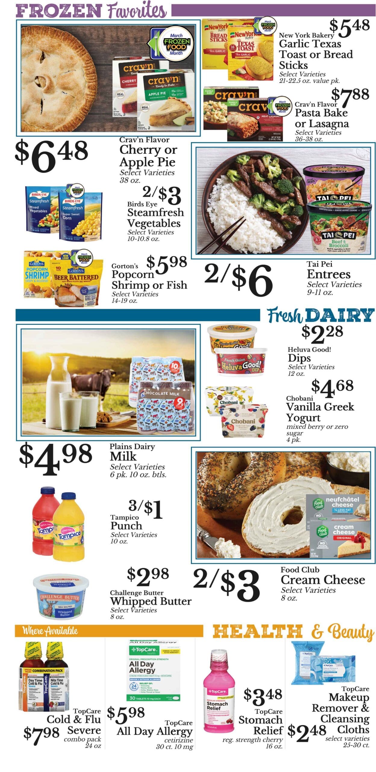 Weekly specials for farmer's fresh market page 3