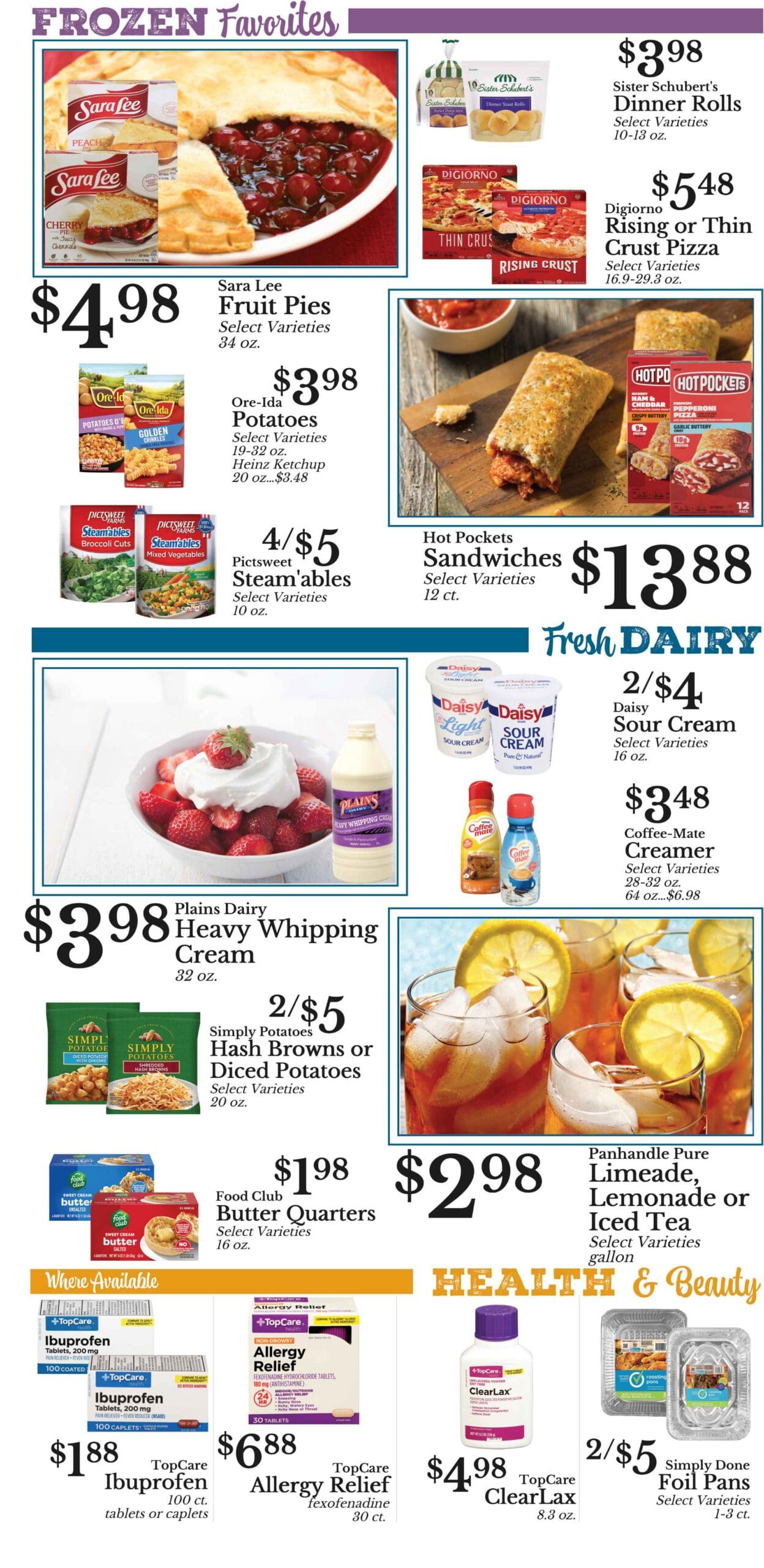 Weekly specials for farmer's fresh market page 3