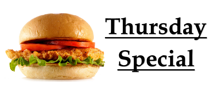 New Thursday Deli Special! Chicken Sandwich