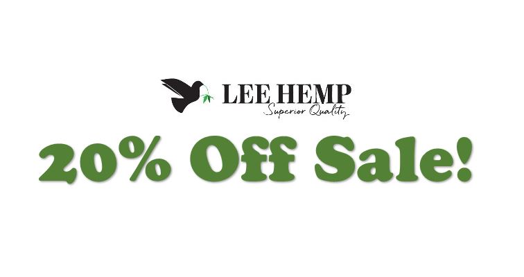 Lee Hemp Sale! Save 20%