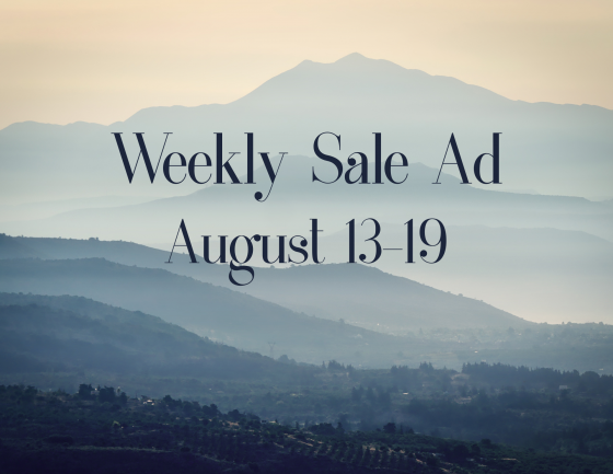 Weekly Sale Ad, August 13-19