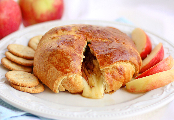 Baked Apple Brie Crescent Wrapped