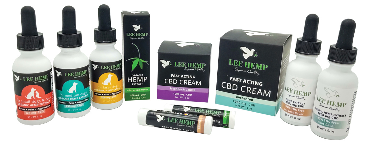 New Products by Lee Hemp – THC Free Extract